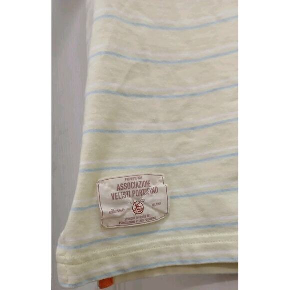 Ellesse Italia Portofino Polo Shirt L Men’s Striped Cotton Yachtycore Preppy EUC - Picture 5 of 10